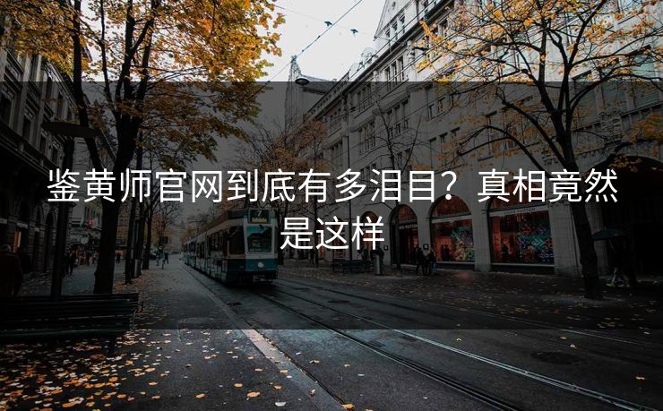 鉴黄师官网到底有多泪目？真相竟然是这样