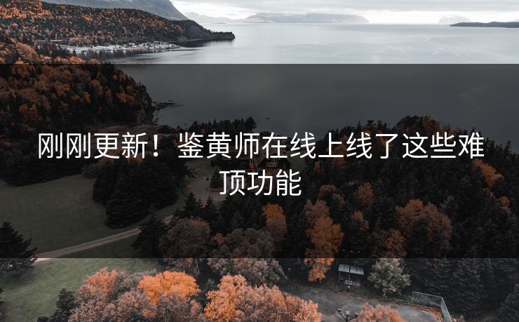 刚刚更新！鉴黄师在线上线了这些难顶功能