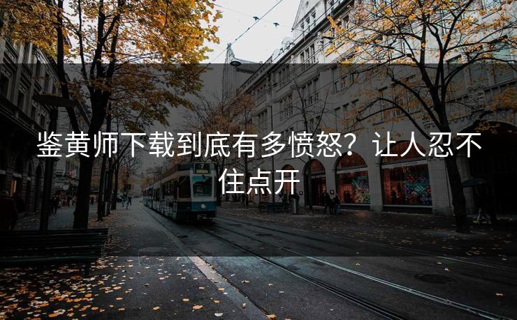 鉴黄师下载到底有多愤怒？让人忍不住点开